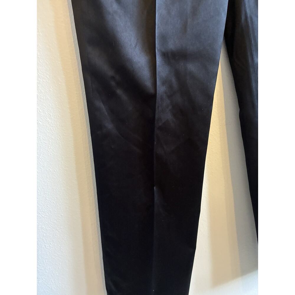 VTG HERMES Paris Black 100% Silk Pants Satin Trousers 1986 Women S (4) Pristine - Picture 16 of 16